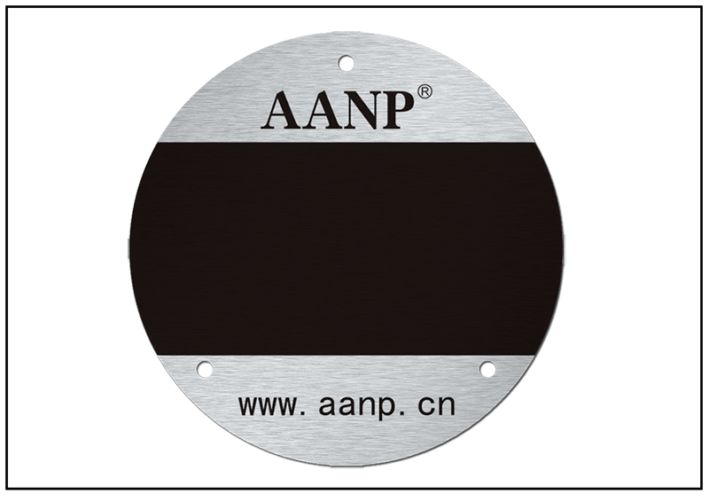 電磁閥圓形防偽銘牌