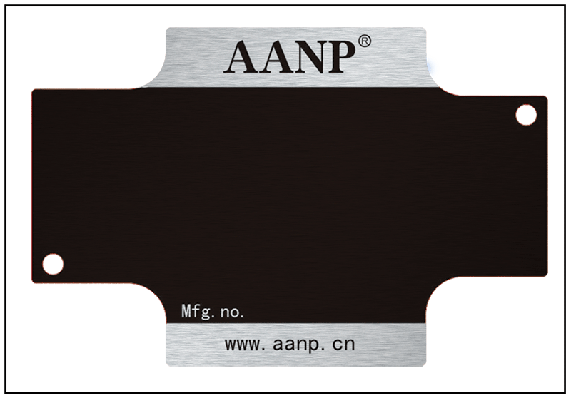 十字泵閥防偽銘牌